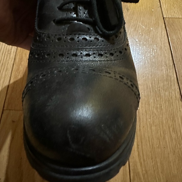 Black Geox heeled lace up Oxfords - Picture 4 of 4